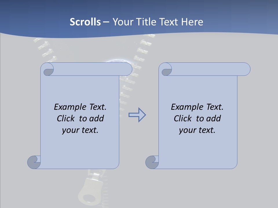 Zipper Cosmos Earth PowerPoint Template