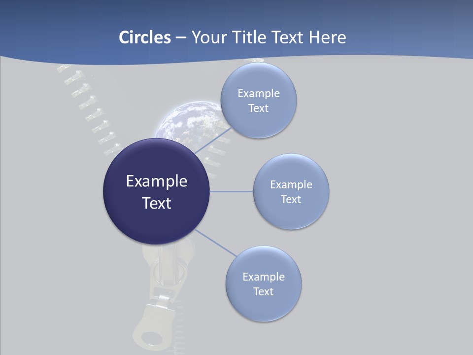 Zipper Cosmos Earth PowerPoint Template