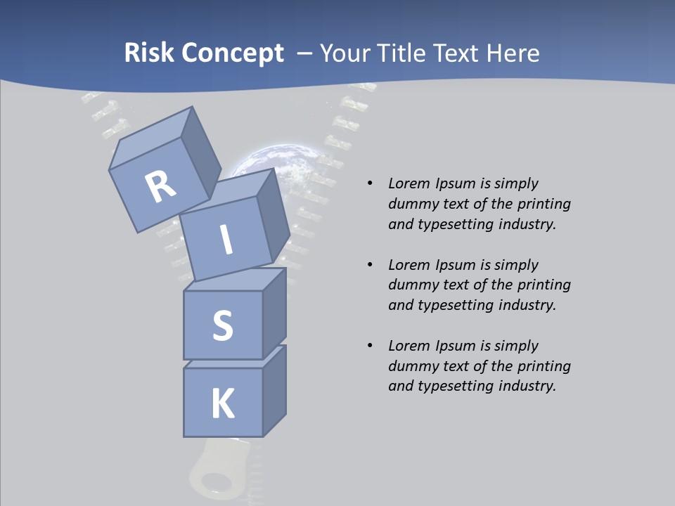Zipper Cosmos Earth PowerPoint Template