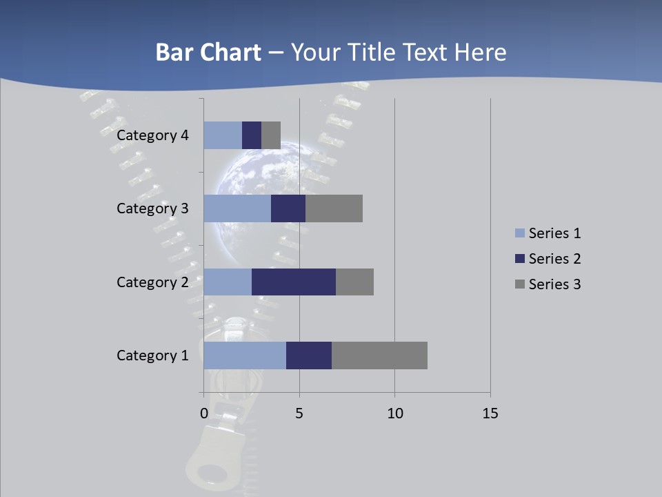 Zipper Cosmos Earth PowerPoint Template