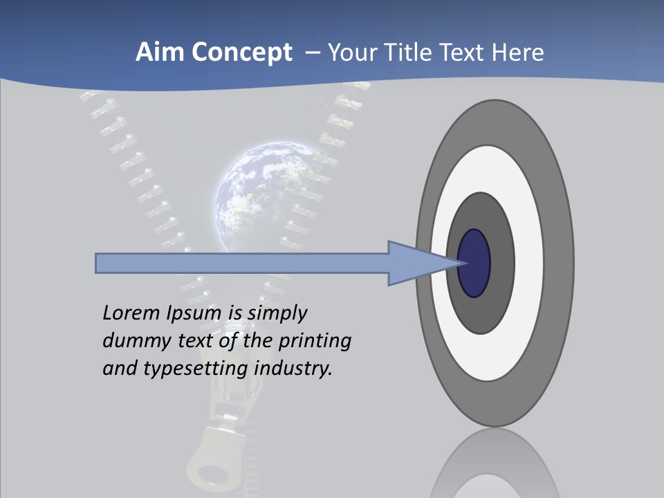 Zipper Cosmos Earth PowerPoint Template