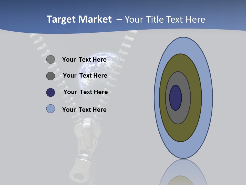 Zipper Cosmos Earth PowerPoint Template