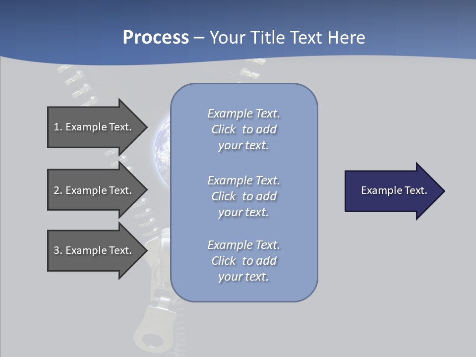 Zipper Cosmos Earth PowerPoint Template