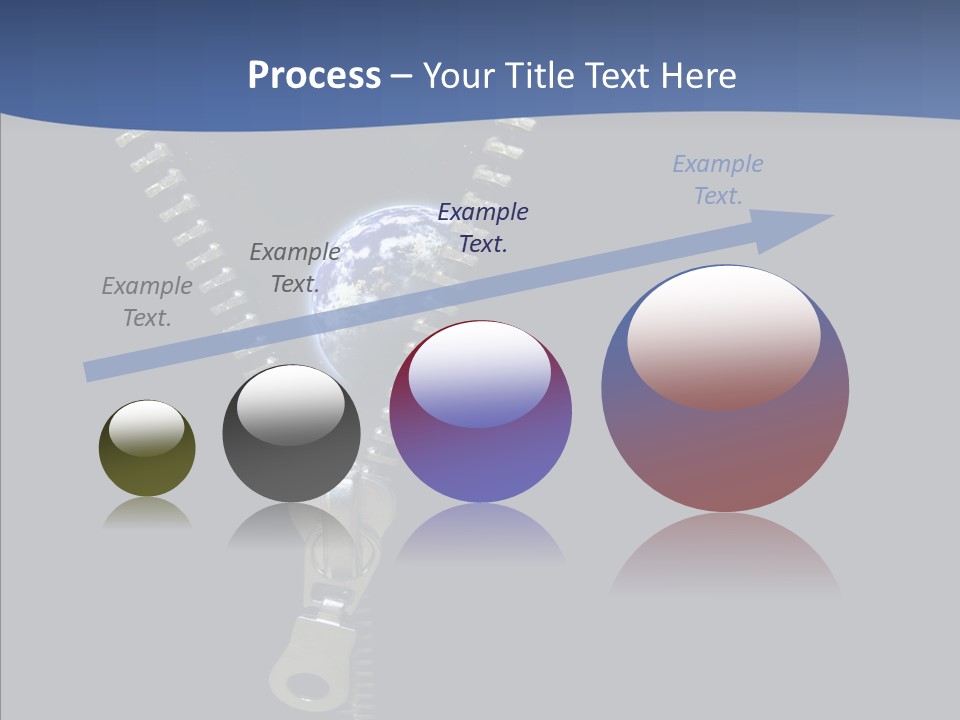 Zipper Cosmos Earth PowerPoint Template