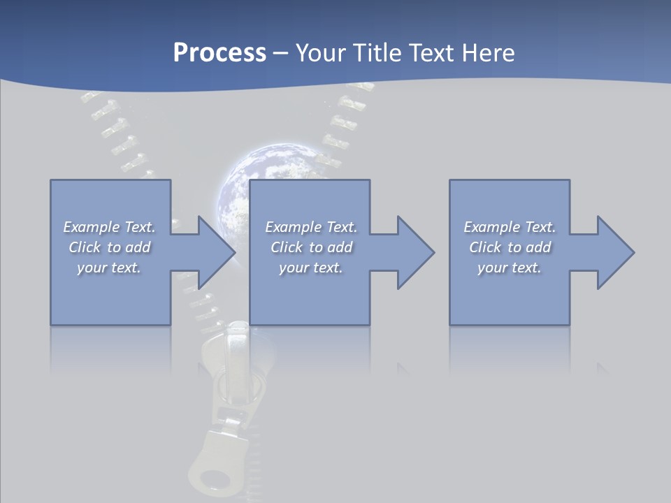 Zipper Cosmos Earth PowerPoint Template