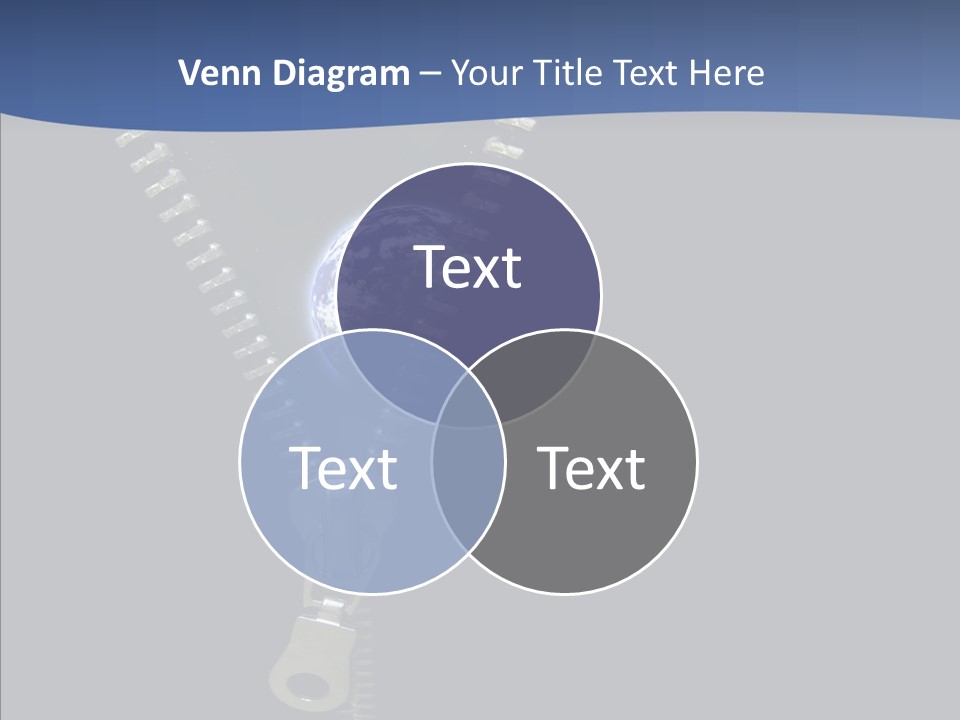 Zipper Cosmos Earth PowerPoint Template