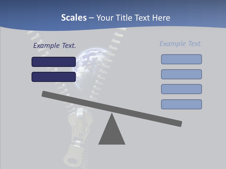 Zipper Cosmos Earth PowerPoint Template