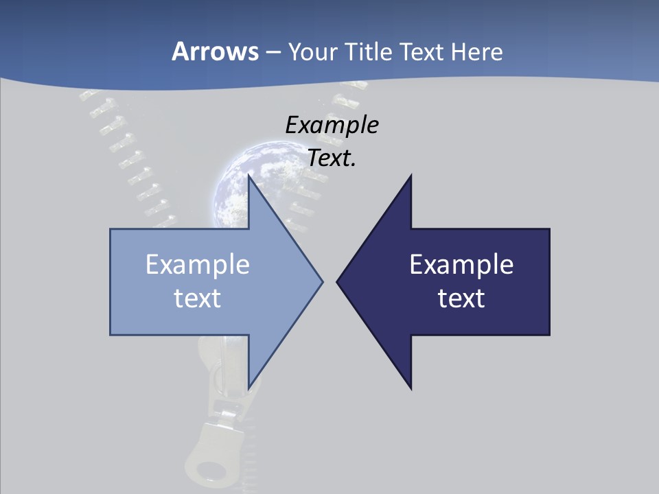Zipper Cosmos Earth PowerPoint Template