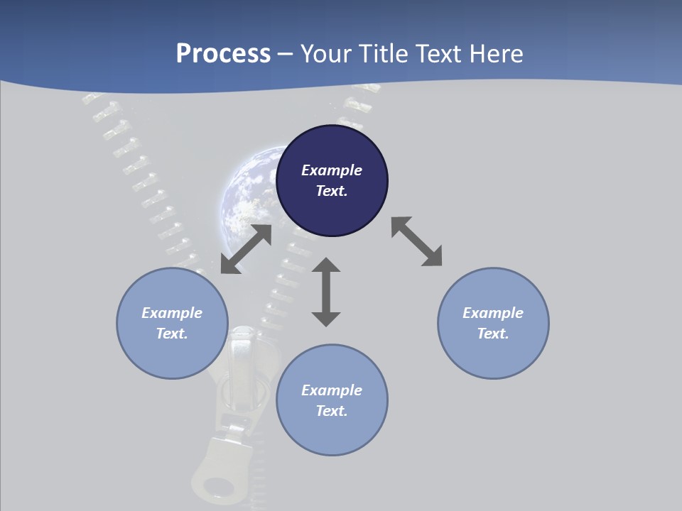 Zipper Cosmos Earth PowerPoint Template