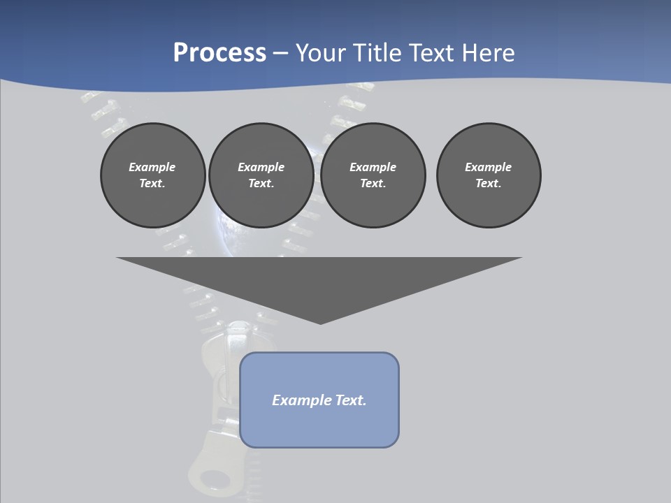 Zipper Cosmos Earth PowerPoint Template