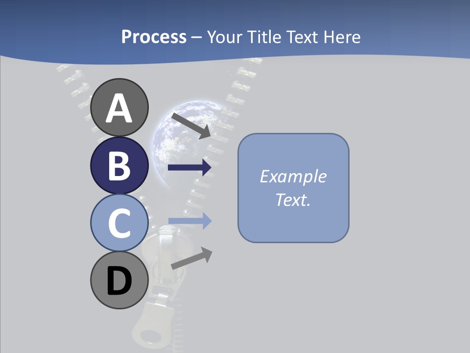 Zipper Cosmos Earth PowerPoint Template