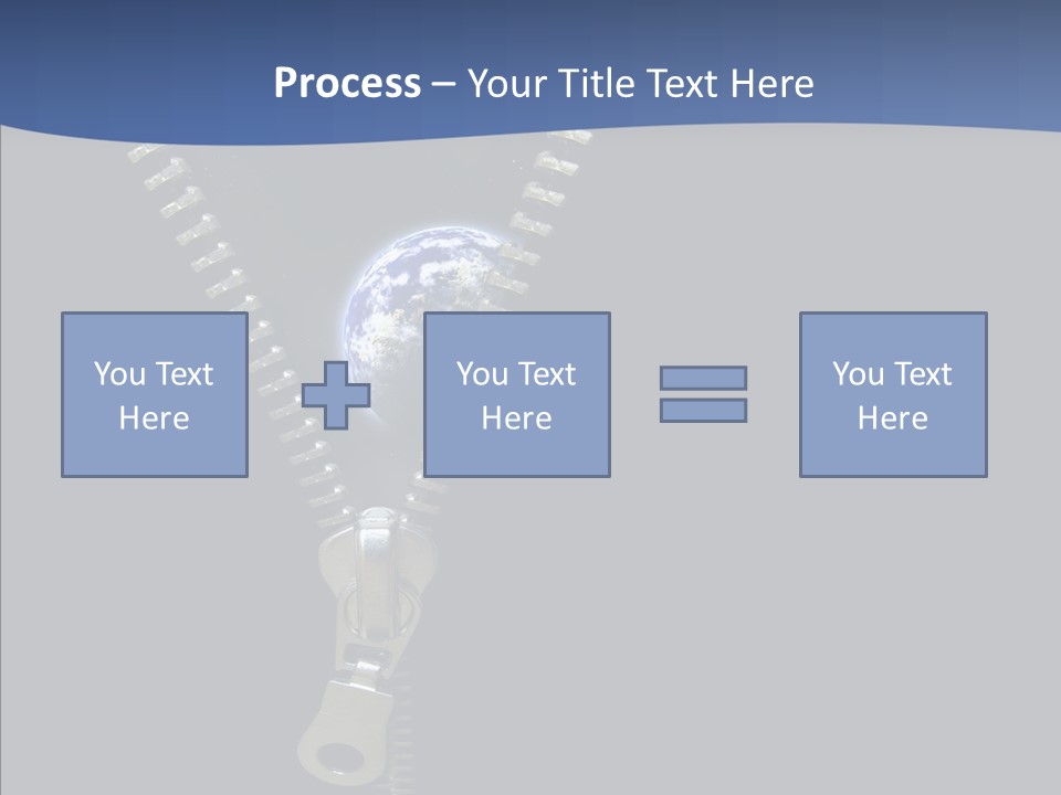 Zipper Cosmos Earth PowerPoint Template