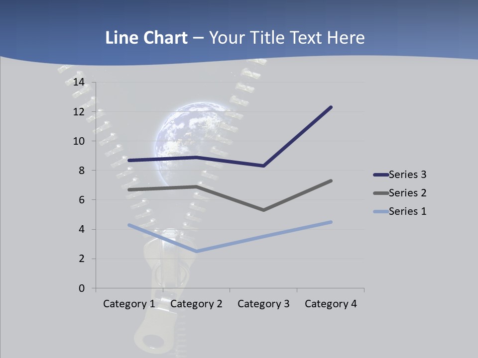 Zipper Cosmos Earth PowerPoint Template