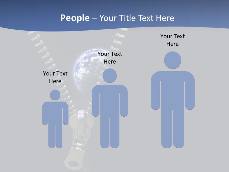 Zipper Cosmos Earth PowerPoint Template