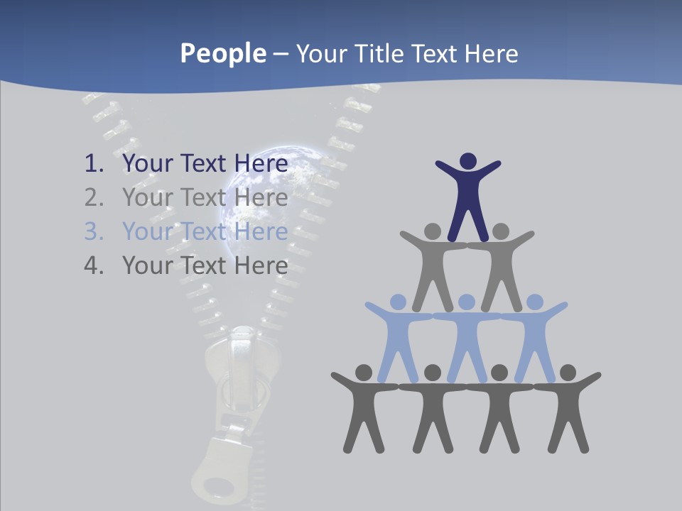 Zipper Cosmos Earth PowerPoint Template