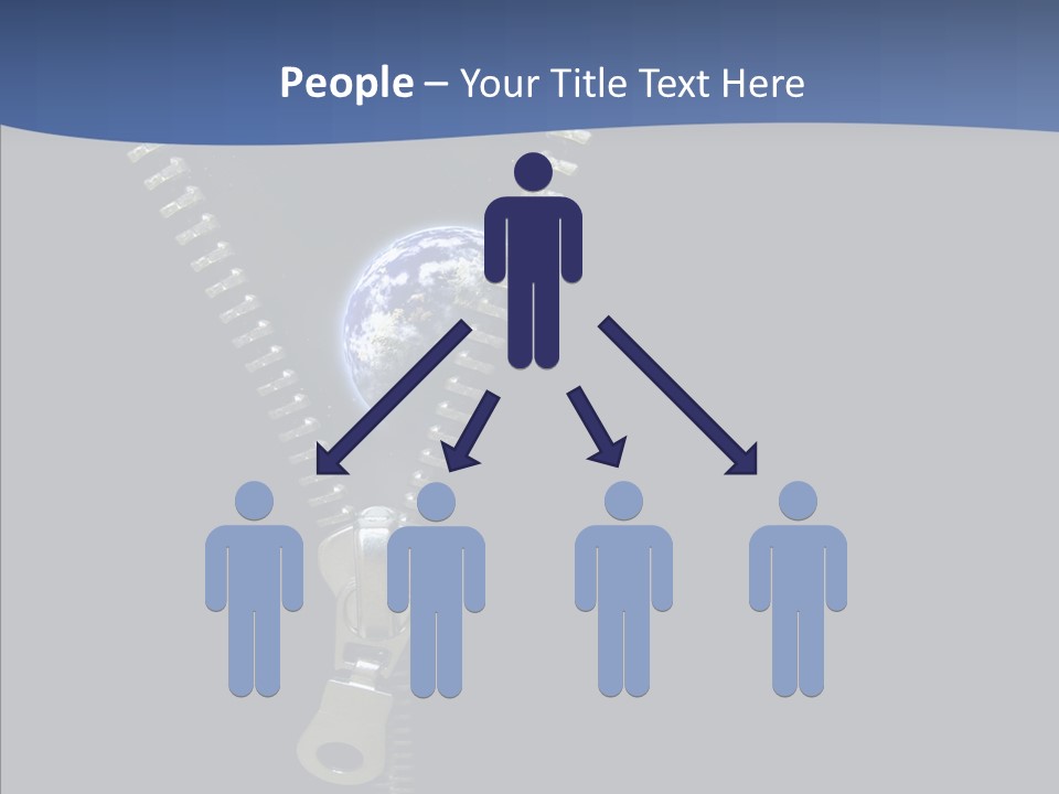 Zipper Cosmos Earth PowerPoint Template