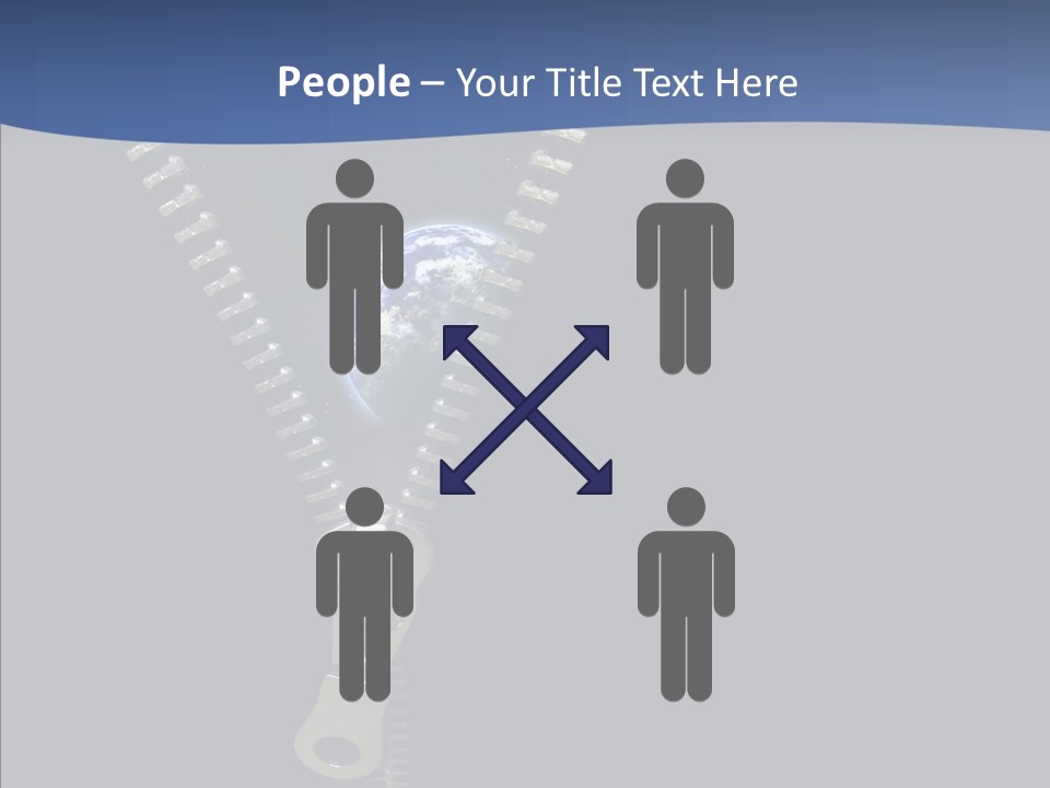 Zipper Cosmos Earth PowerPoint Template