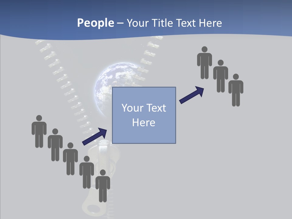 Zipper Cosmos Earth PowerPoint Template