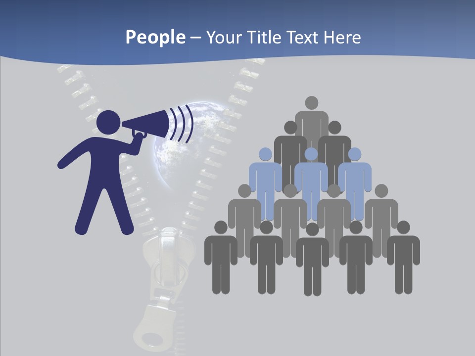 Zipper Cosmos Earth PowerPoint Template