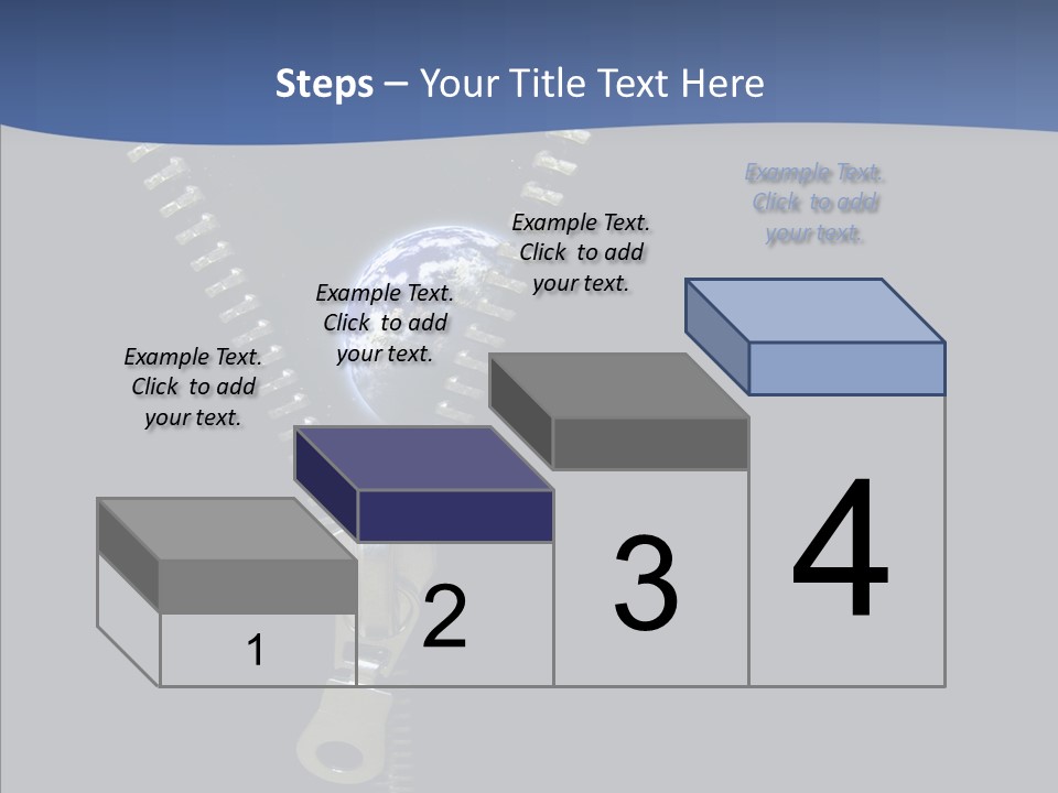 Zipper Cosmos Earth PowerPoint Template