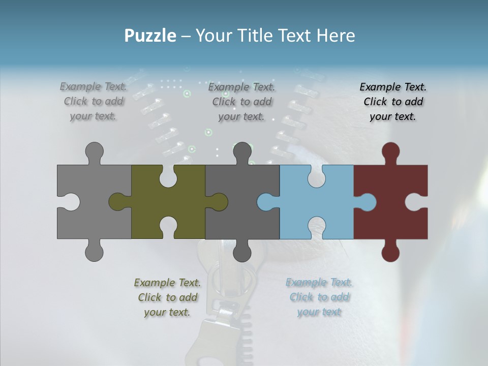 Man Advertisement Metaphorical PowerPoint Template