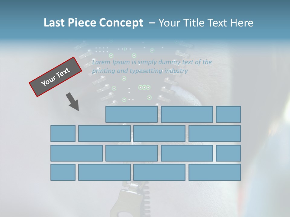 Man Advertisement Metaphorical PowerPoint Template