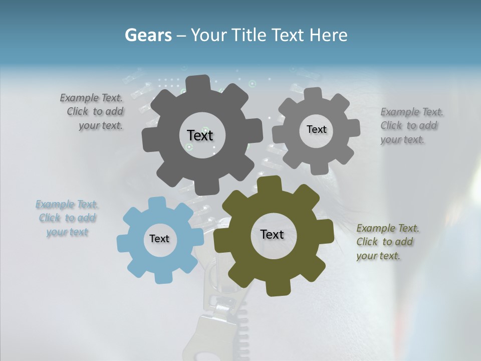 Man Advertisement Metaphorical PowerPoint Template