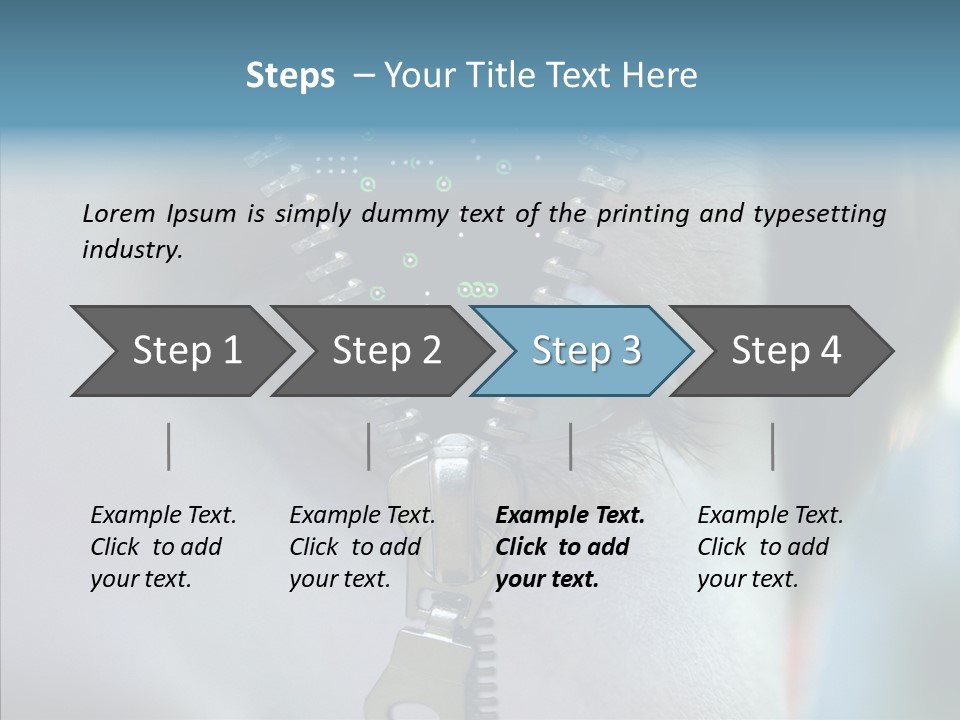 Man Advertisement Metaphorical PowerPoint Template