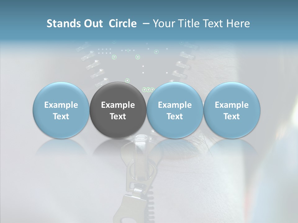 Man Advertisement Metaphorical PowerPoint Template