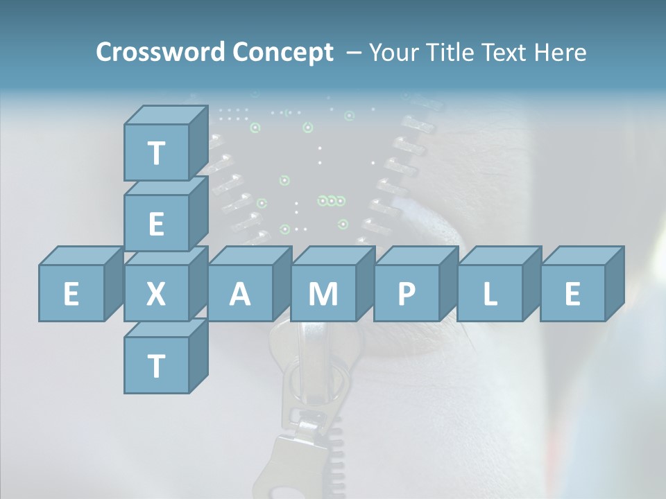 Man Advertisement Metaphorical PowerPoint Template