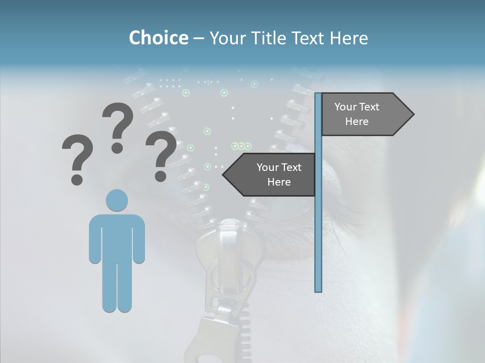 Man Advertisement Metaphorical PowerPoint Template