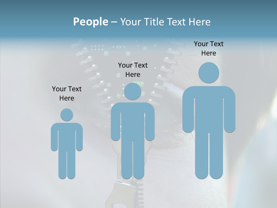 Man Advertisement Metaphorical PowerPoint Template