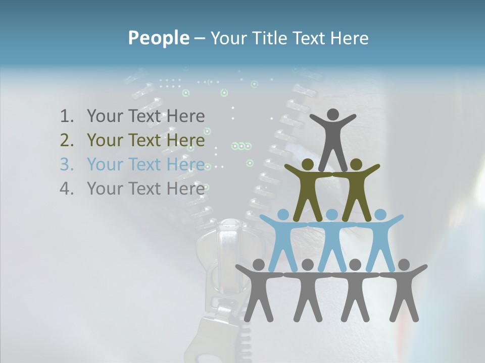 Man Advertisement Metaphorical PowerPoint Template