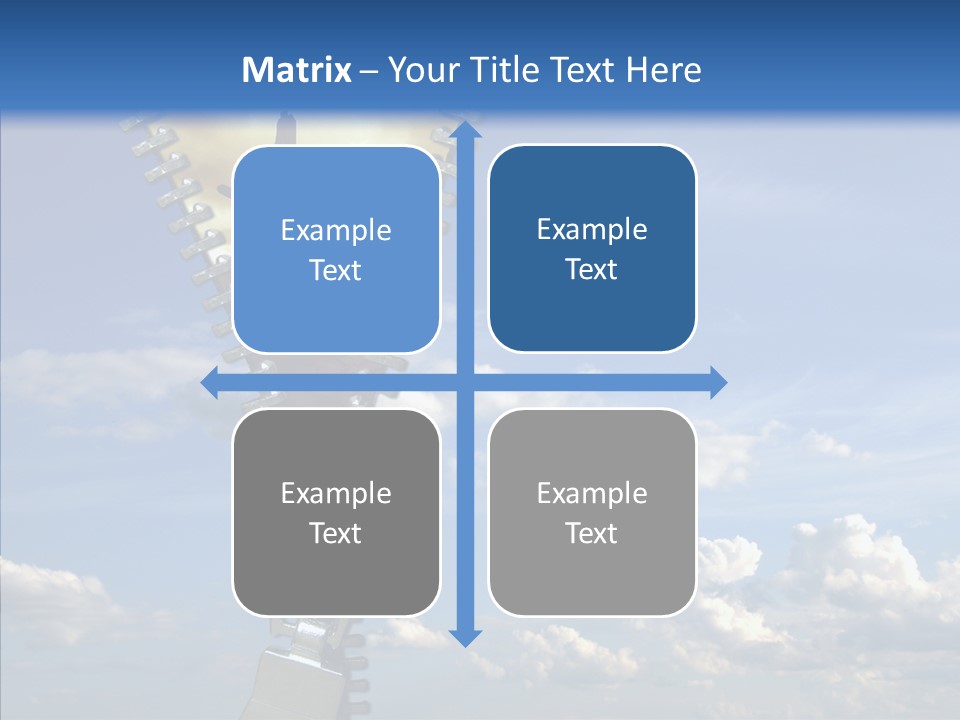 Zipper Conceptual Zip PowerPoint Template