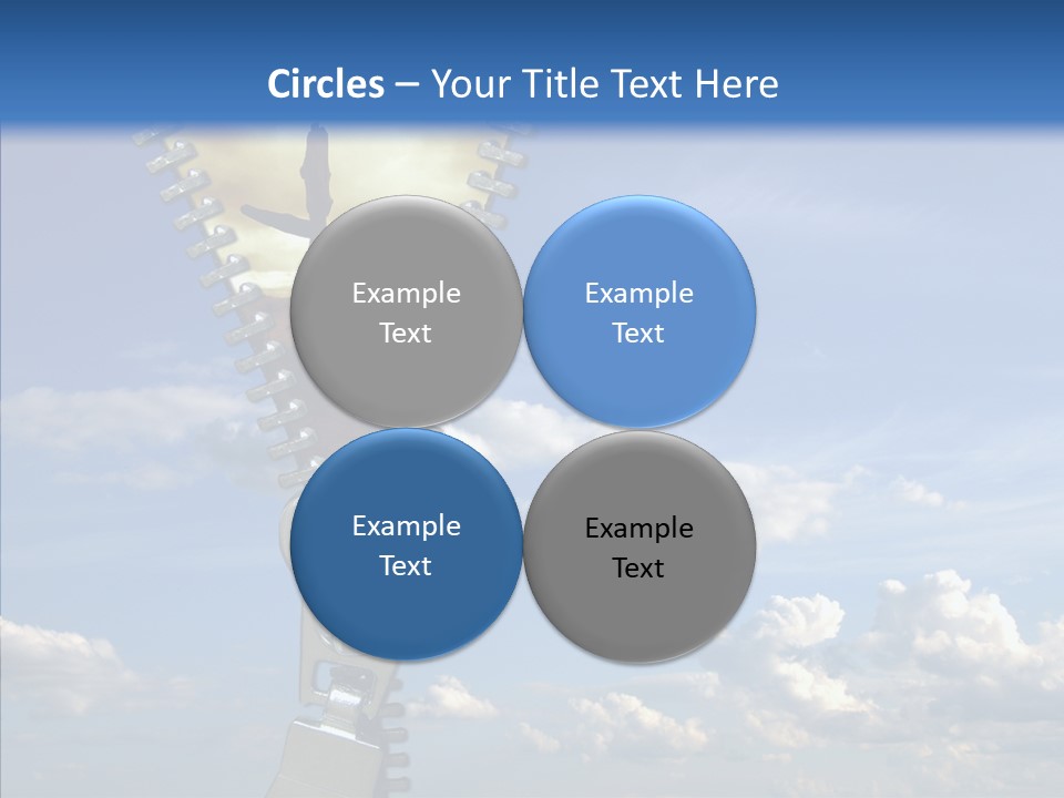 Zipper Conceptual Zip PowerPoint Template