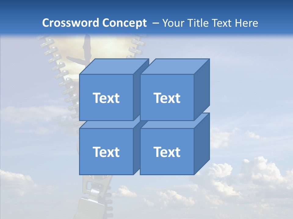 Zipper Conceptual Zip PowerPoint Template