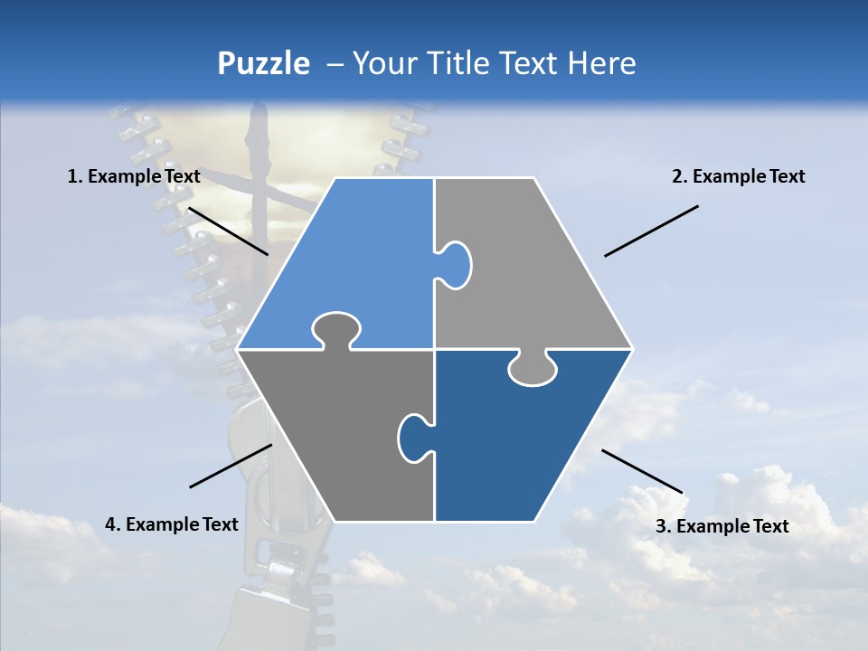 Zipper Conceptual Zip PowerPoint Template