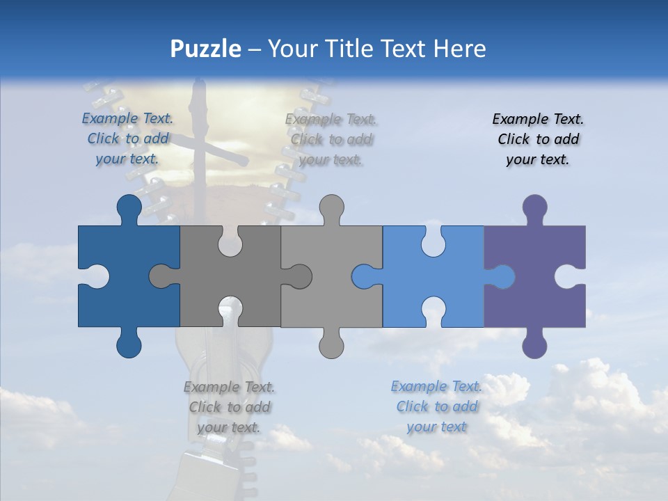 Zipper Conceptual Zip PowerPoint Template