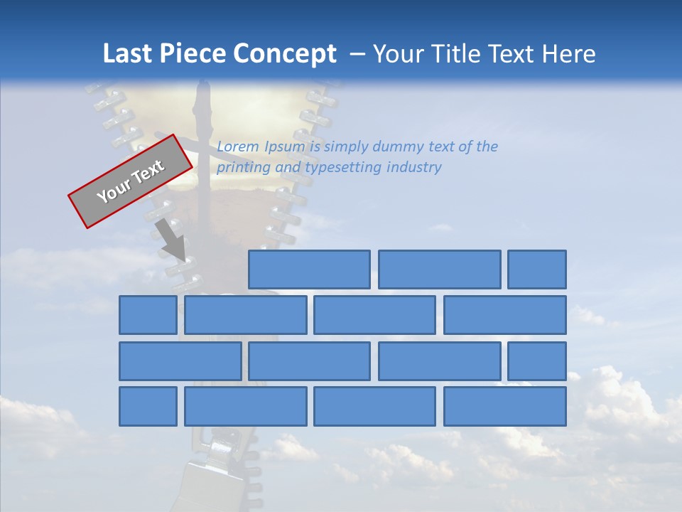Zipper Conceptual Zip PowerPoint Template