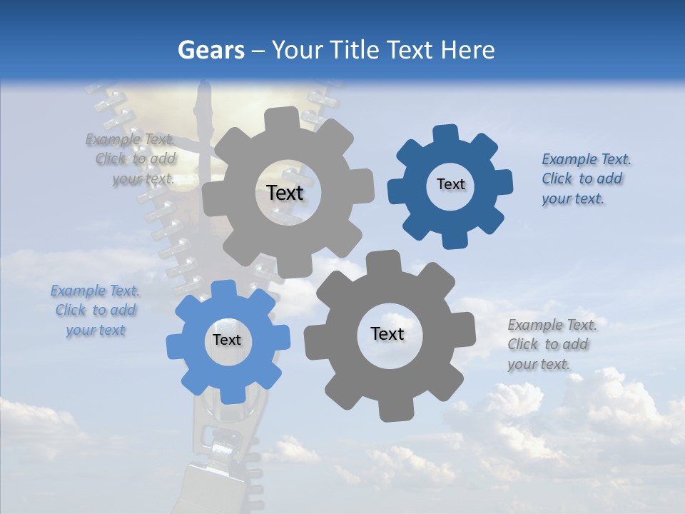 Zipper Conceptual Zip PowerPoint Template