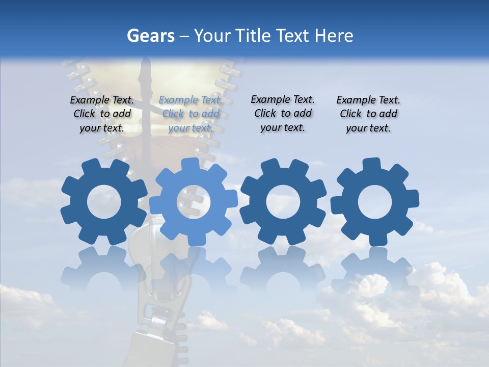 Zipper Conceptual Zip PowerPoint Template