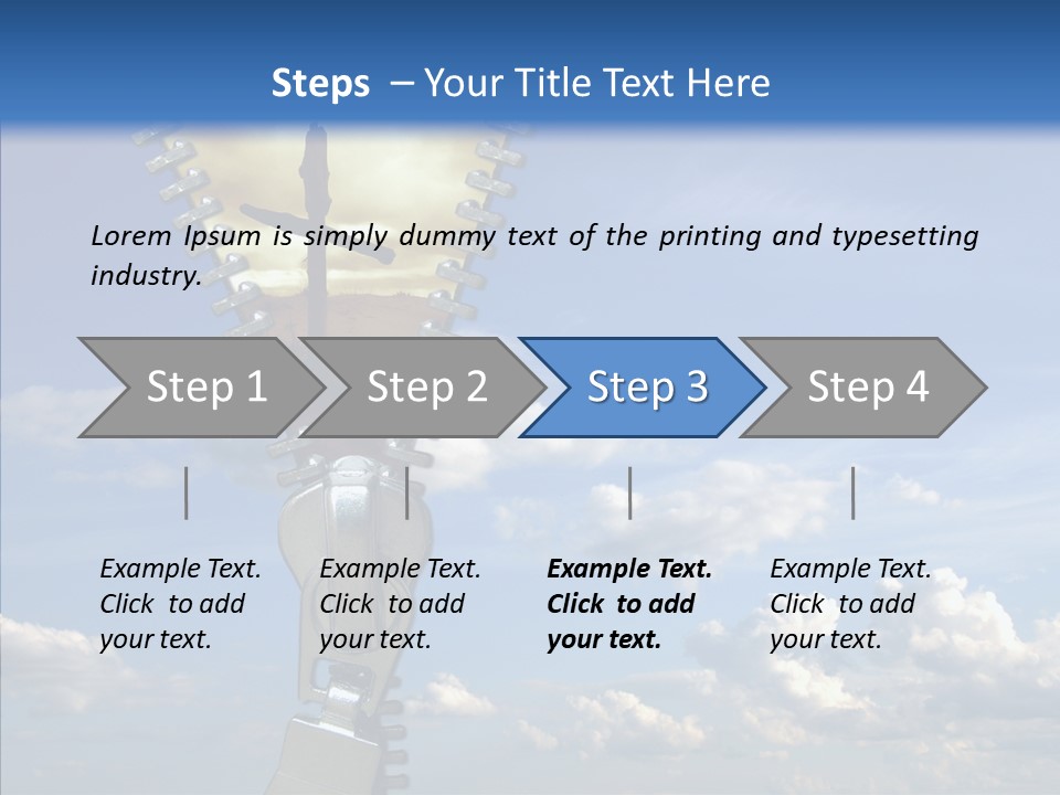 Zipper Conceptual Zip PowerPoint Template