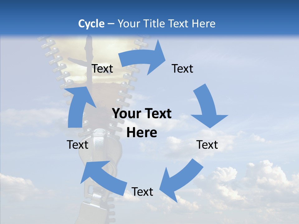 Zipper Conceptual Zip PowerPoint Template