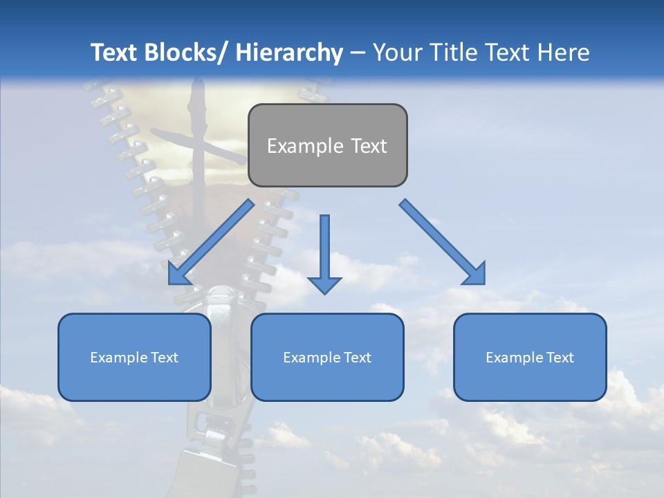 Zipper Conceptual Zip PowerPoint Template