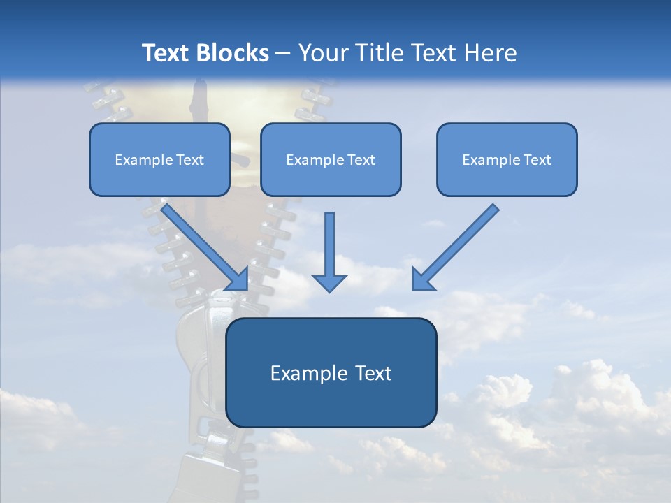 Zipper Conceptual Zip PowerPoint Template