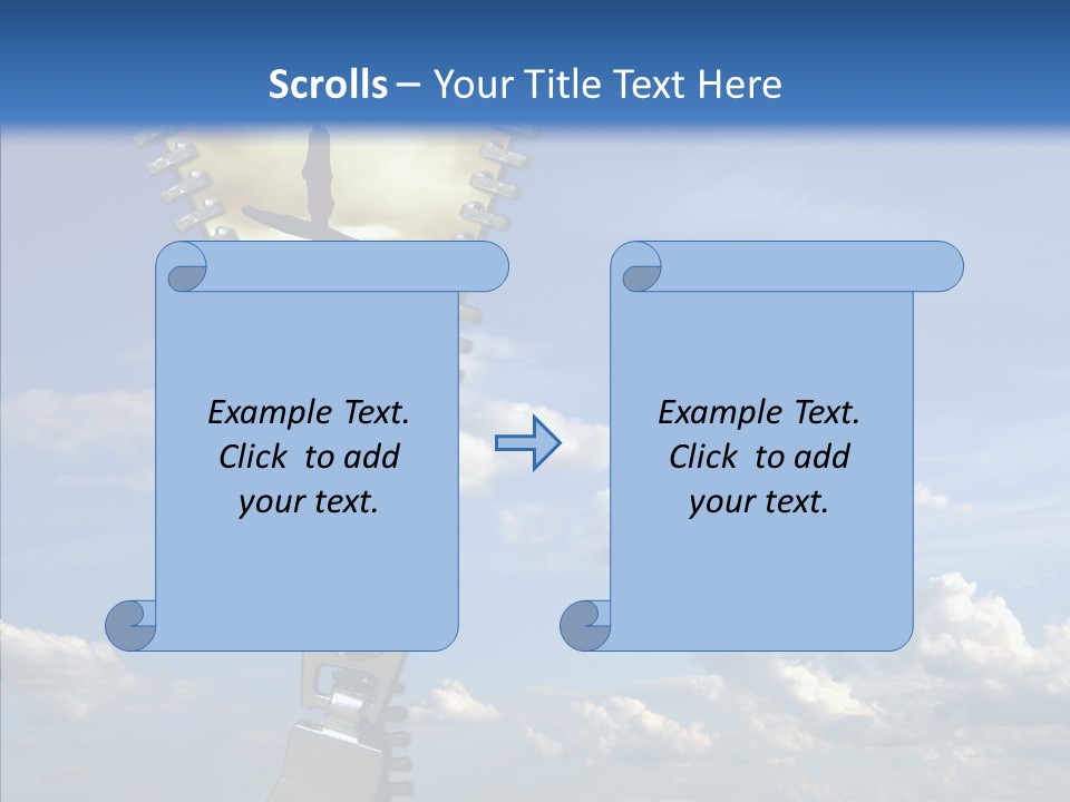 Zipper Conceptual Zip PowerPoint Template