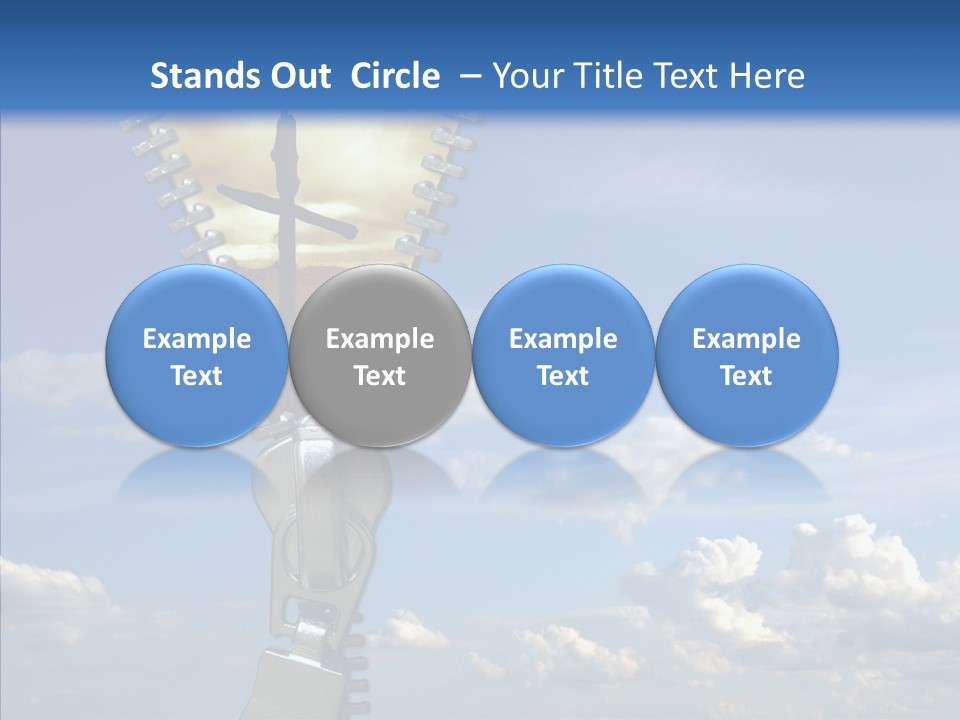 Zipper Conceptual Zip PowerPoint Template