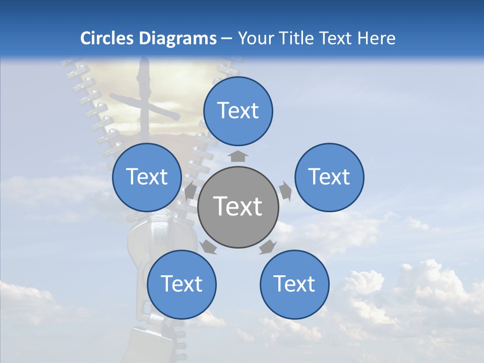 Zipper Conceptual Zip PowerPoint Template