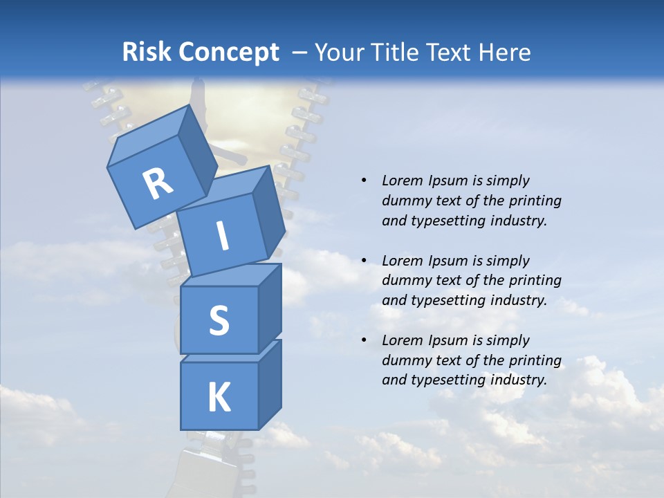 Zipper Conceptual Zip PowerPoint Template