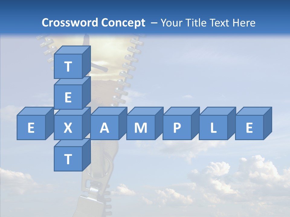 Zipper Conceptual Zip PowerPoint Template